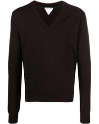 Bottega Veneta - V-Neck Knit Jumper - Lyst