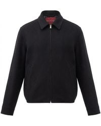 Gucci - Jacket With Classic Collar And Front Zip Closure - Lyst