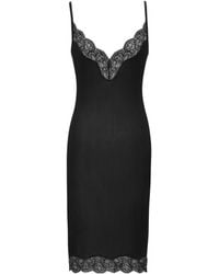 Saint Laurent - Silk Lace Mini Dress - Lyst