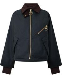 Barbour - Arlene Cotton Long Sleeve Full Zip Wax Jacket - Lyst
