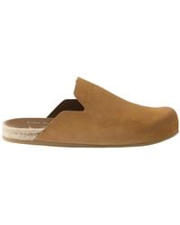 Prada - Suede Mules - Lyst