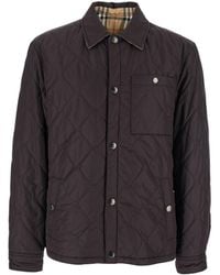 Burberry - Quilted Button-Fastening Padded Jacket - Lyst