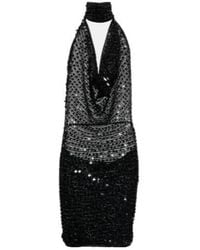 AYA MUSE - Tipo Sequined Halterneck Minidress - Lyst