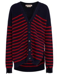 Marni - Destroyed Striped Knit Cardigan - Lyst