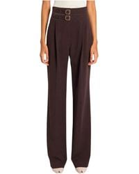 Marella - High-Waisted Casual Trousers - Lyst