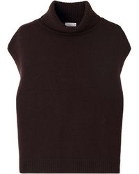 Allude - Wool And Cashmere-Blend Turtleneck Tank - Lyst