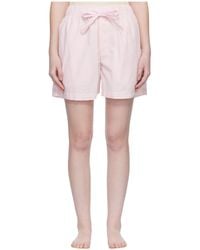 Tekla - Drawstring Pajama Shorts - Lyst