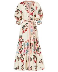 CAMILLA - Notes From The Road Printed Cotton Shirt Dress - Lyst
