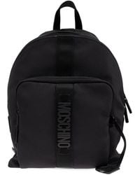 Moschino - Logo Lettering Zipepd Backpack - Lyst