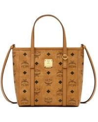 MCM - Small Logo-Print Tote Bag - Lyst