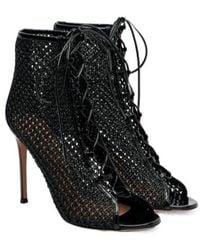 Gianvito Rossi - Solid Color Leather Sandals - Lyst