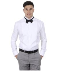 Armani Collezioni - Cotton Long-Sleeved Shirt - Lyst