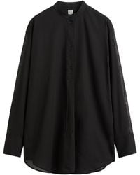 TOTEME - Totême Box-Pleat Detailed Collar Blouse - Lyst