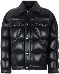Moose Knuckles - Faux-Fur Collar Padded Jacket - Lyst