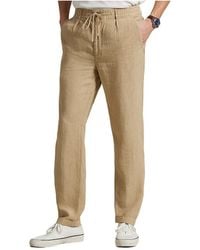 Polo Ralph Lauren - Ralph Lauren Drawstring Linen Pants - Lyst