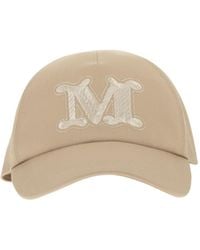 Max Mara - Mxaribaldo Logo Embroidered Baseball Cap - Lyst
