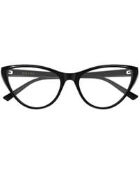 Gucci - Geometric-Frame Clear-Lens Glasses - Lyst