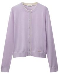 Versace - Contrast-Trim Logo-Embroidered Cardigan - Lyst
