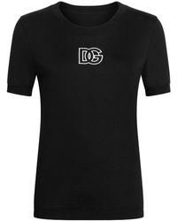 Dolce & Gabbana - Logo Cotton T-Shirt - Lyst
