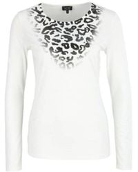 Armani Jeans - Round Collar And Long-Sleeved T-Shirt - Lyst