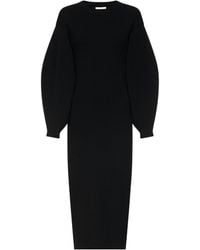 Loulou de Saison - Elena Puff-Sleeve Knitted Dress - Lyst