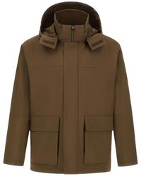 Herno - Flap-Pocket Hooded Jacket - Lyst