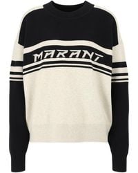 Isabel Marant - Isabel Marant Étoile Callie Logo Intarsia Crewneck Jumper - Lyst