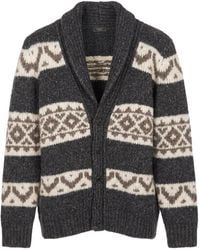 Peserico - Fair Isle Knit Cardigan - Lyst