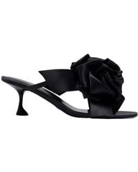 Proenza Schouler - 60Mm Rose-Embellishment Heeled Sandals - Lyst