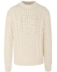Givenchy - 4G Cable-Knit Sweater - Lyst