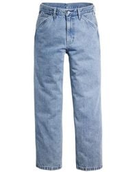 Levi's - Logo Patch Straight-Leg Jeans - Lyst