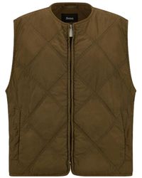 Herno - Quilted Zip-Up Gilet - Lyst