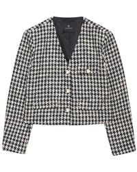 Anine Bing - Cara Houndstooth-Pattern Blazer - Lyst