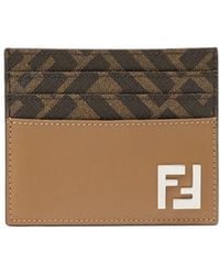 Fendi - Ff Squared Card Holder - Lyst