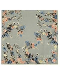 McQueen - Patterned Silk Scarf - Lyst