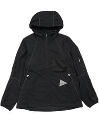 and wander - Breath Rip Hooded Jacket - Lyst