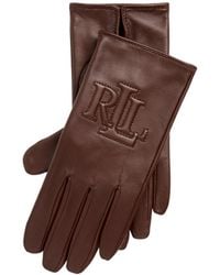 Ralph Lauren - Embossed Logo Gloves - Lyst