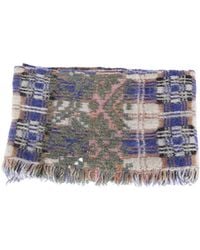 Dries Van Noten - Teepee Checked Fringed Scarf - Lyst