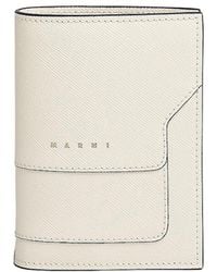 Marni - Saffiano Leather Bi-Fold Wallet - Lyst