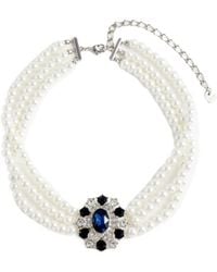 Self-Portrait - Embellished Choker - Lyst