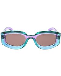 Gucci - Eyewear Oval Frame Sunglasses - Lyst