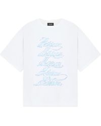 we11done - Printed Crewneck T-Shirt - Lyst