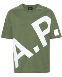 A.P.C. - Lisandre Cotton T-Shirt - Lyst
