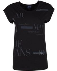 Armani Jeans - Logo Detail T-Shirt - Lyst
