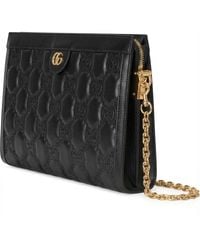Gucci - Gg-Quilted Leather Crossbody Bag - Lyst