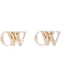 Off-White c/o Virgil Abloh - Embellished Stud Earrings - Lyst