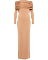 Dion Lee - Off-Shoulder Ruched Maxi Dress - Lyst
