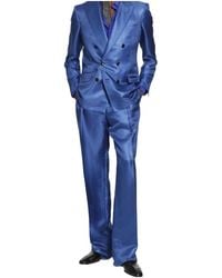 Tom Ford - Pleated Silk Trousers - Lyst
