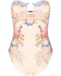 Zimmermann - Sleeveless One-Piece Swimsuit - Lyst