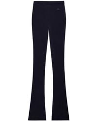Courreges - Ribbed Flared-Leg Trousers - Lyst